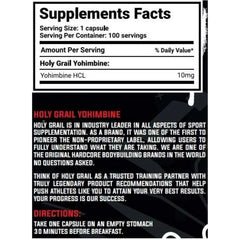 Holy Grail Holy Yohimbine HCL 100 caps