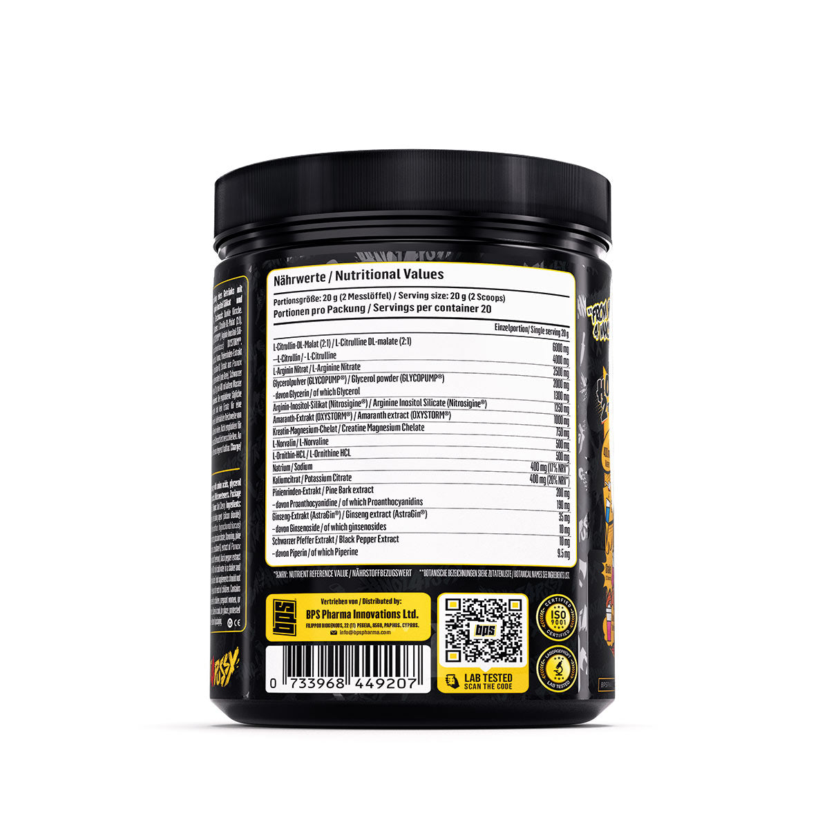 BPS Pharma #Not4Pussy Iron Pump 400g