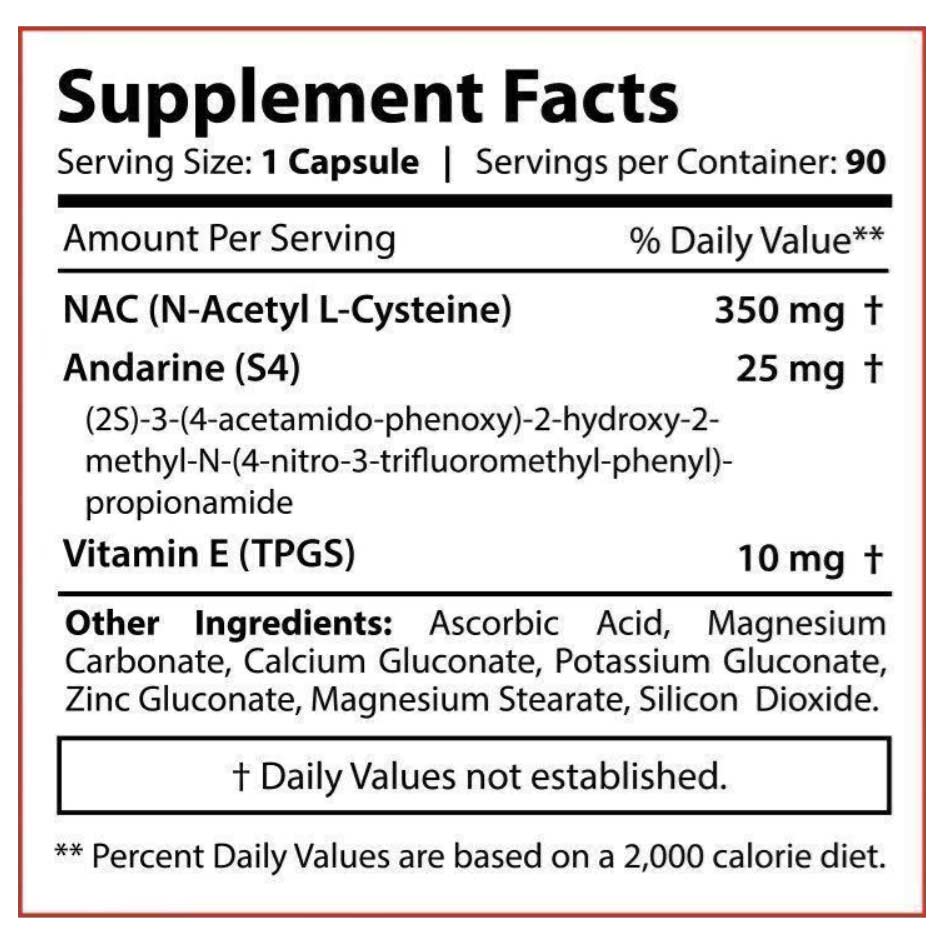 core-labs-x-s4-25mg-90-caps-supplement-facts