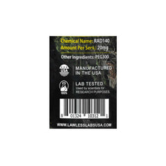 Lawless Labs Testolone Liquid Sarm Rad-140 20mg 30ml