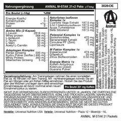 Universal Nutrition Animal M-Stak 21 Packs